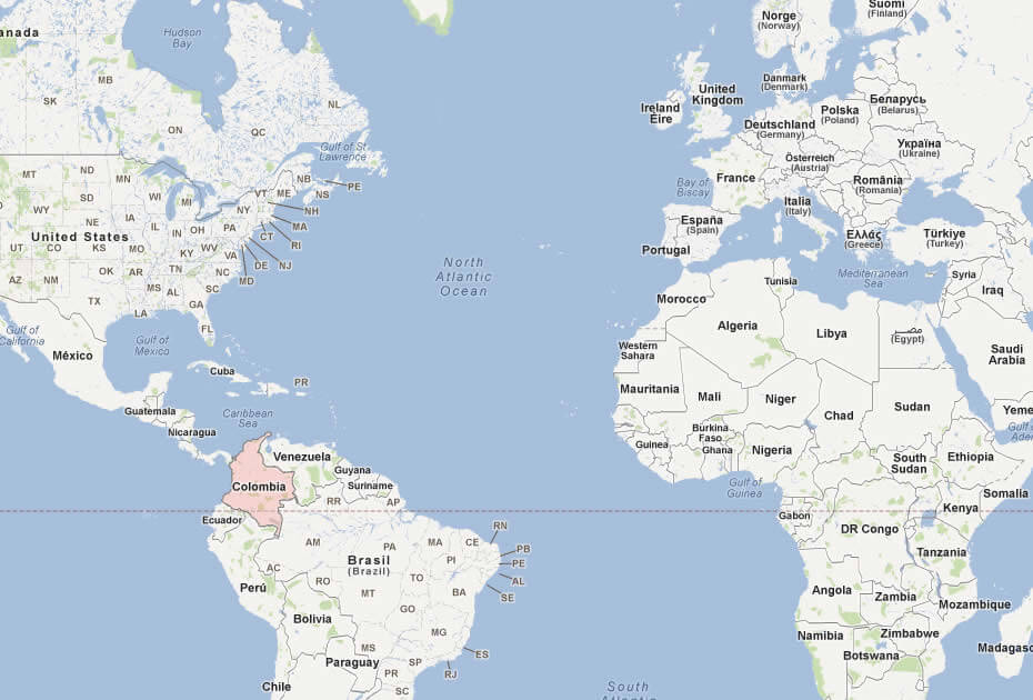 Colombia Map World Map